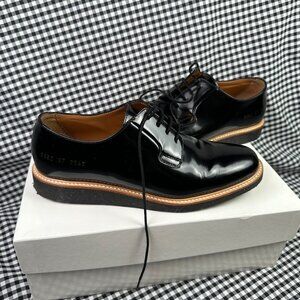 Common Projects Woman Derby Shine Lace Up Black Formal Shoe EU 37 / US 7